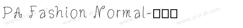 PA Fashion Normal字体转换